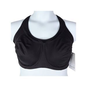 NWT Athleta Glory Sports Bra sz 38DD * Black Running Workout Gym Glory Bra Sport